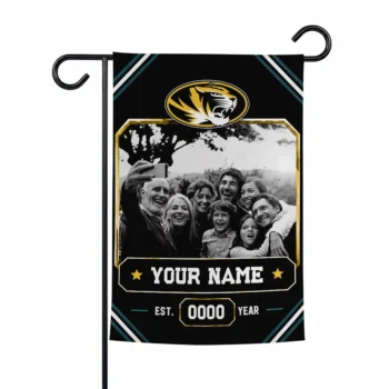 Missouri Tigers Garden Flag - Custom Photo Frame Black