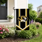 Missouri Tigers Garden Flag Customized Chevron Stripes Black Best Selling