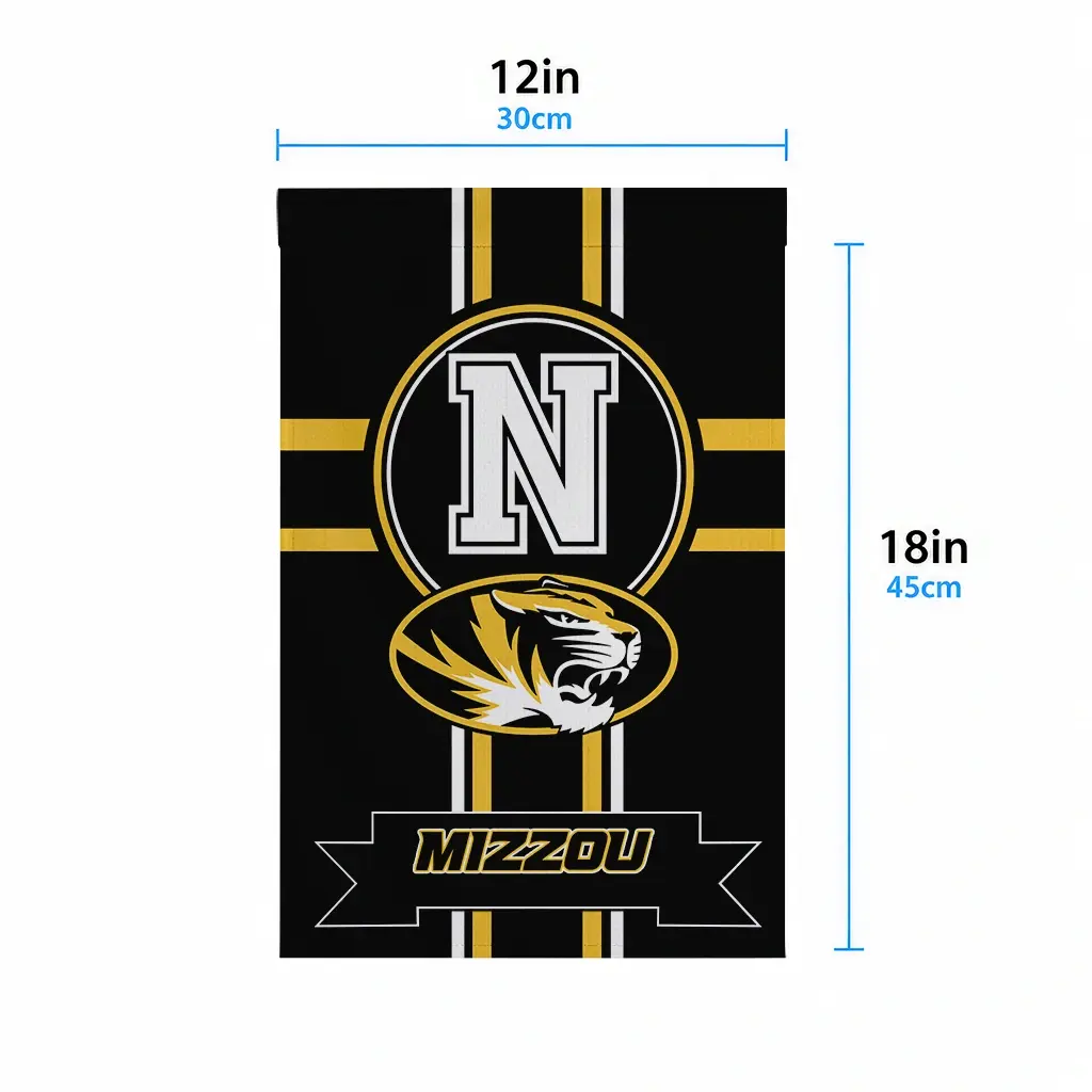 Missouri Tigers Garden Flag Customized Circle Medallion Black High Quality Missouri Tigers Garden Flag Customized Circle Medallion Black High Quality