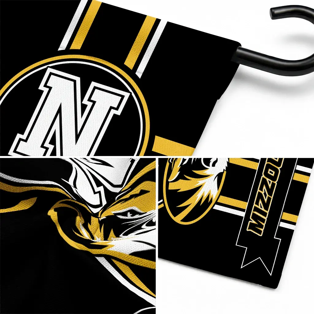 Missouri Tigers Garden Flag Customized Circle Medallion Black Latest Model Missouri Tigers Garden Flag Customized Circle Medallion Black Latest Model