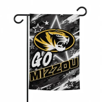 Missouri Tigers Garden Flag Personalized Glowing Star Black Best Selling