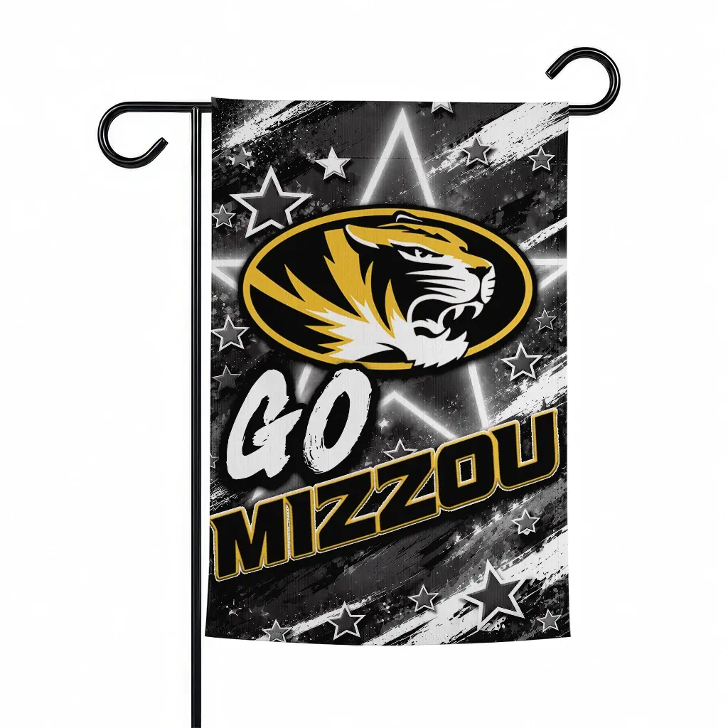 Missouri Tigers Garden Flag Personalized Glowing Star Black Best Selling Missouri Tigers Garden Flag Personalized Glowing Star Black Best Selling