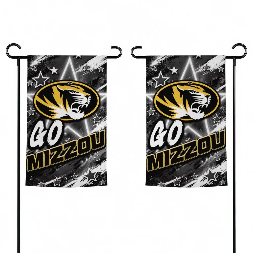 Missouri Tigers Garden Flag Personalized Glowing Star Black Fashion Forward Missouri Tigers Garden Flag Personalized Glowing Star Black Fashion Forward
