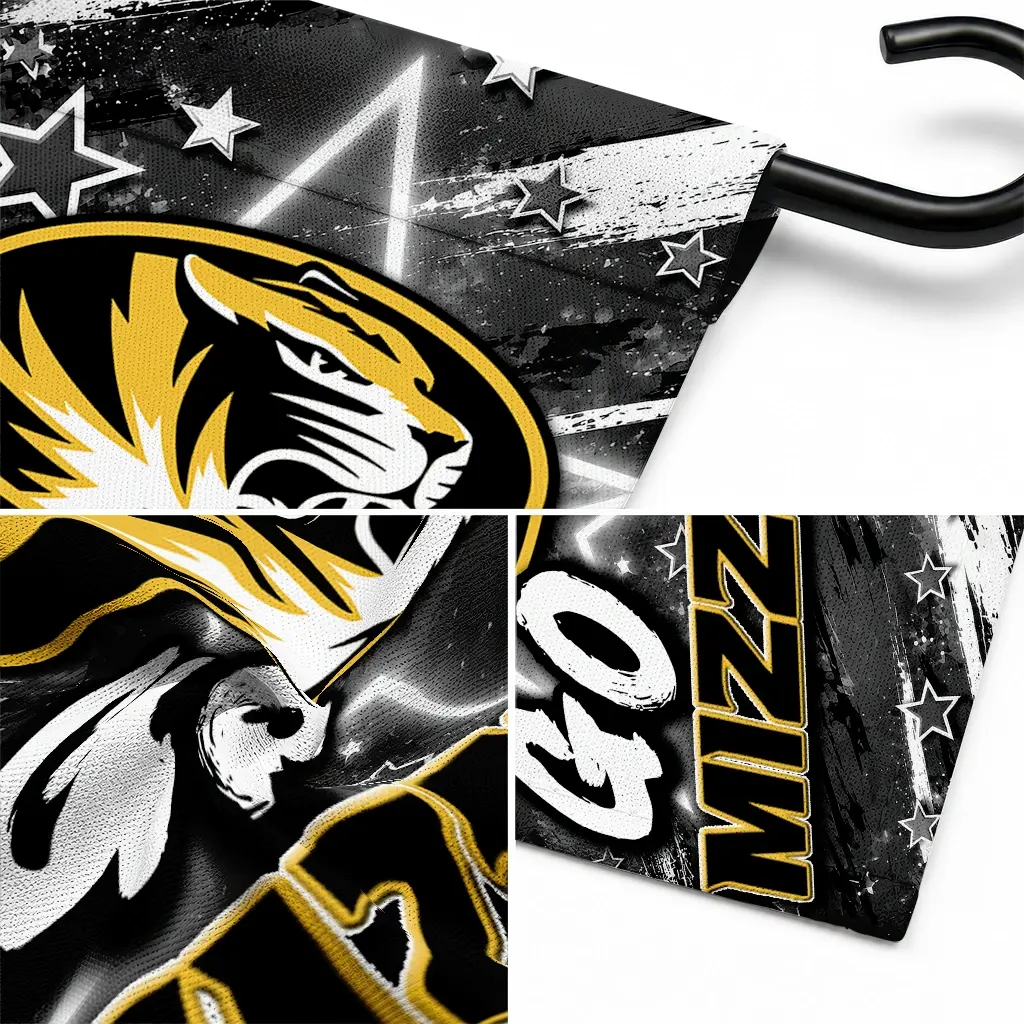 Missouri Tigers Garden Flag Personalized Glowing Star Black Latest Model Missouri Tigers Garden Flag Personalized Glowing Star Black Latest Model