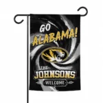 Missouri Tigers Garden Flag Personalized Swirl Vortex Black Best Selling