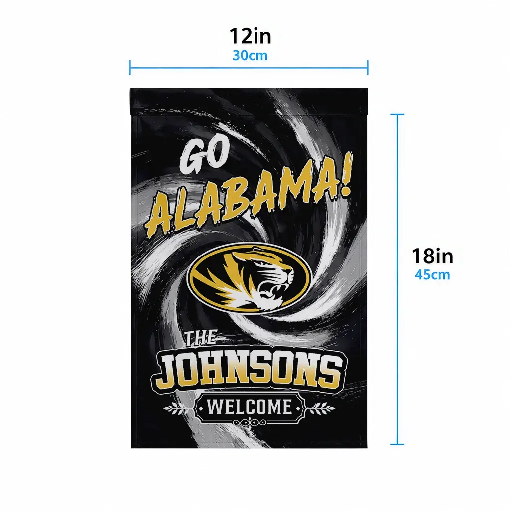 Missouri Tigers Garden Flag Personalized Swirl Vortex Black High Quality Missouri Tigers Garden Flag Personalized Swirl Vortex Black High Quality
