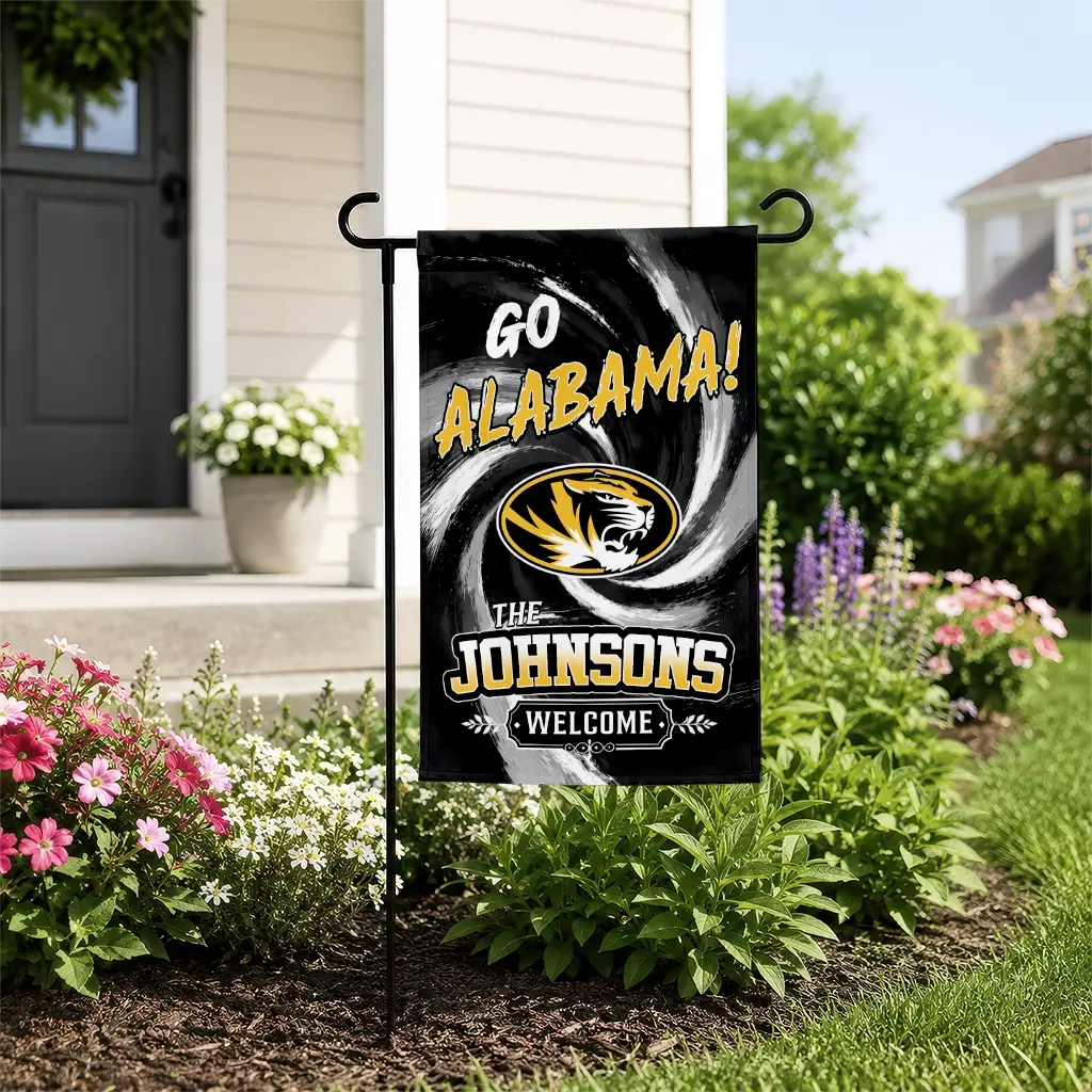 Missouri Tigers Garden Flag Personalized Swirl Vortex Black New Arrival Missouri Tigers Garden Flag Personalized Swirl Vortex Black New Arrival