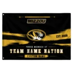 Missouri Tigers House Flag Customized Brushed Streaks Black Best Selling