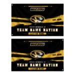 Missouri Tigers House Flag Customized Brushed Streaks Black Best Selling