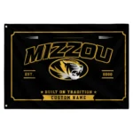 Missouri Tigers House Flag Customized Ornate Border Black Best Selling