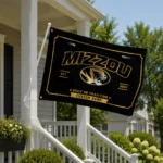 Missouri Tigers House Flag Customized Ornate Border Black Best Selling
