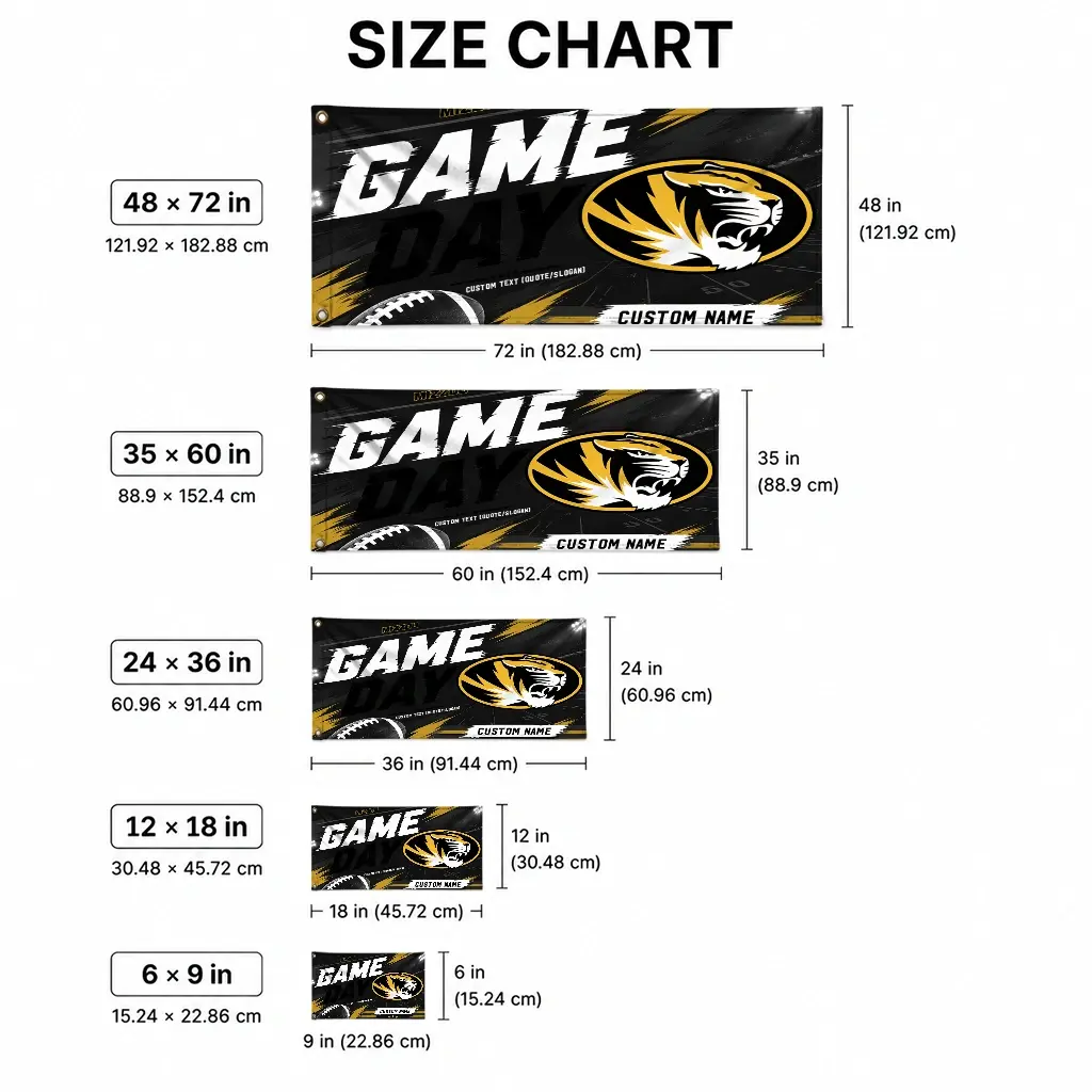 Missouri Tigers House Flag Personalized Action Streaks Black High Quality Missouri Tigers House Flag Personalized Action Streaks Black High Quality