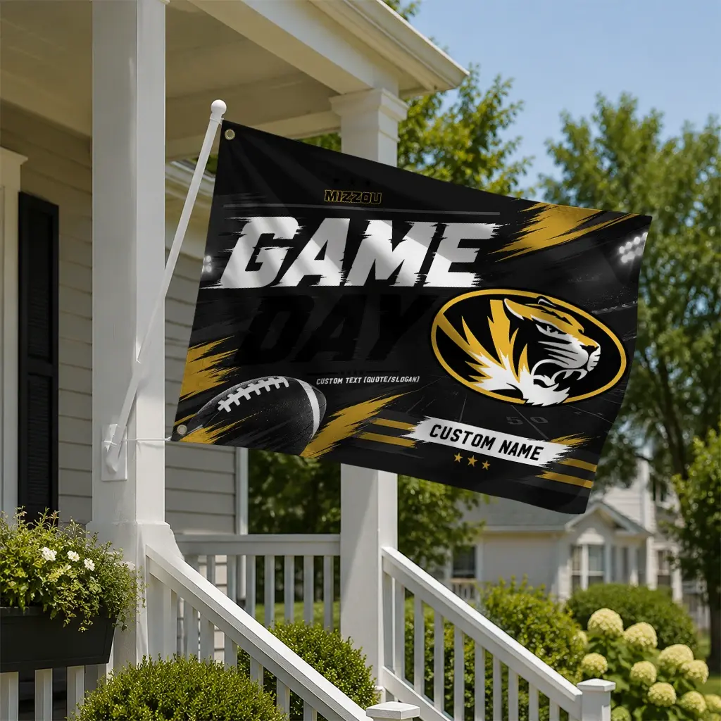 Missouri Tigers House Flag Personalized Action Streaks Black New Arrival Missouri Tigers House Flag Personalized Action Streaks Black New Arrival