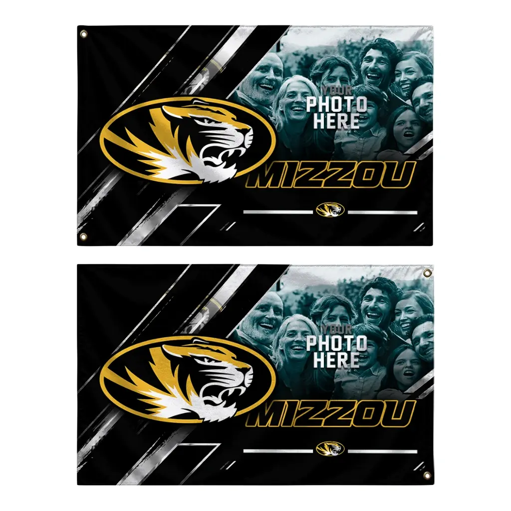 Missouri Tigers House Flag Personalized Diagonal Stripes Black Fashion Forward Missouri Tigers House Flag Personalized Diagonal Stripes Black Fashion Forward