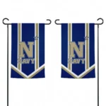 Navy Midshipmen Garden Flag Custom Chevron Stripes Blue Best Selling