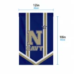 Navy Midshipmen Garden Flag Custom Chevron Stripes Blue Best Selling
