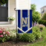 Navy Midshipmen Garden Flag Custom Chevron Stripes Blue Best Selling