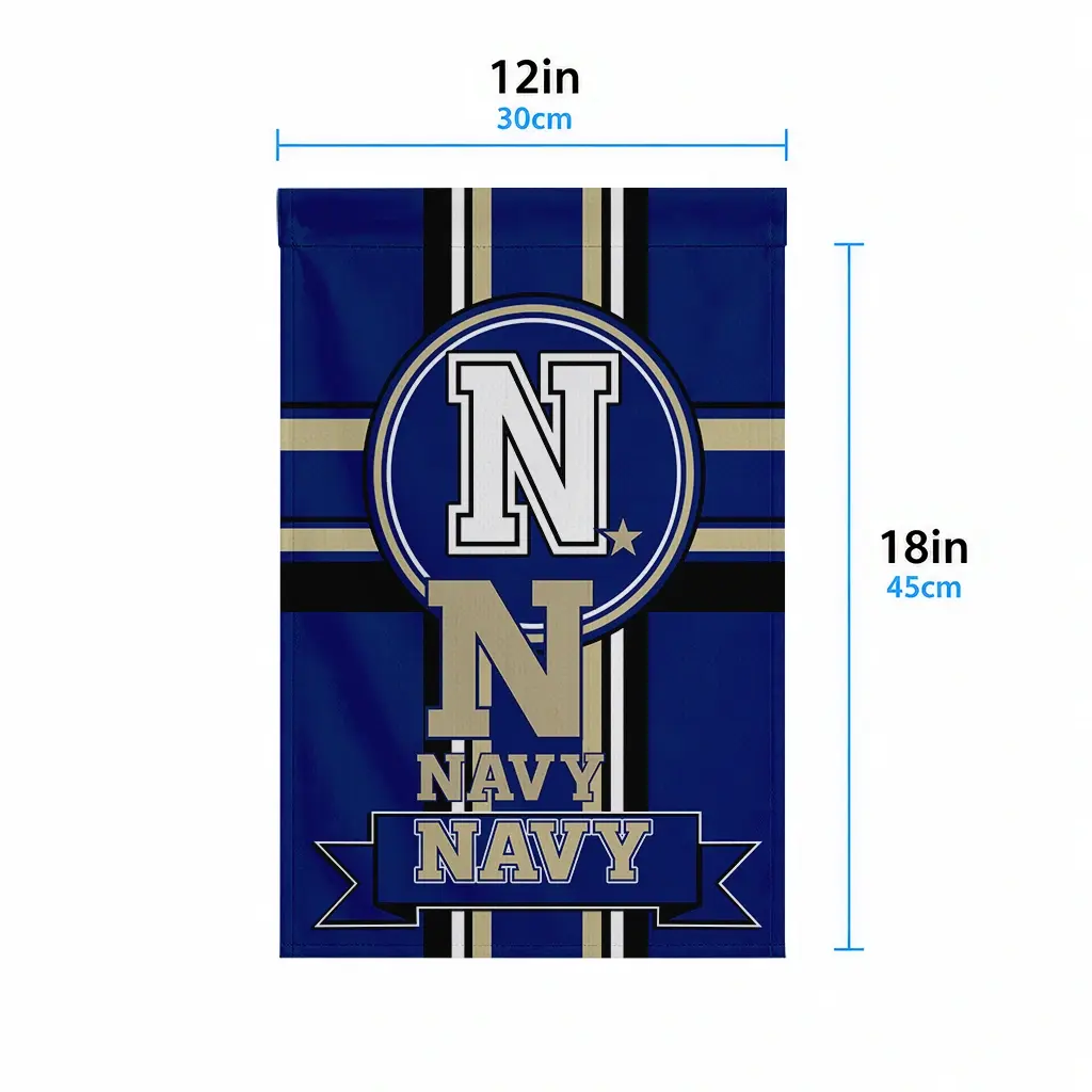 Navy Midshipmen Garden Flag Custom Circle Medallion Blue High Quality Navy Midshipmen Garden Flag Custom Circle Medallion Blue High Quality