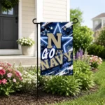 Navy Midshipmen Garden Flag Customized Glowing Star Blue Best Selling