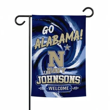 Navy Midshipmen Garden Flag Customized Swirl Vortex Blue Best Selling