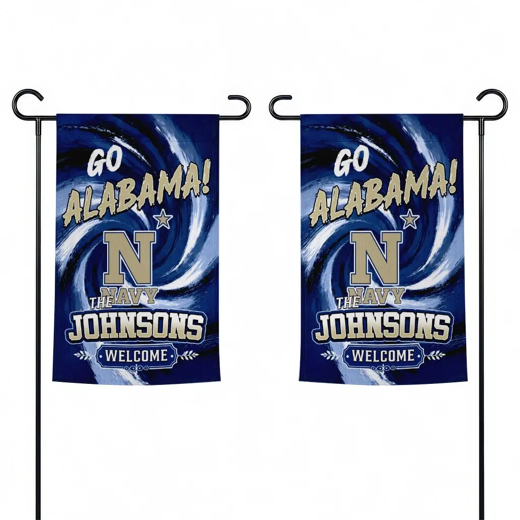 Navy Midshipmen Garden Flag Customized Swirl Vortex Blue Fashion Forward Navy Midshipmen Garden Flag Customized Swirl Vortex Blue Fashion Forward