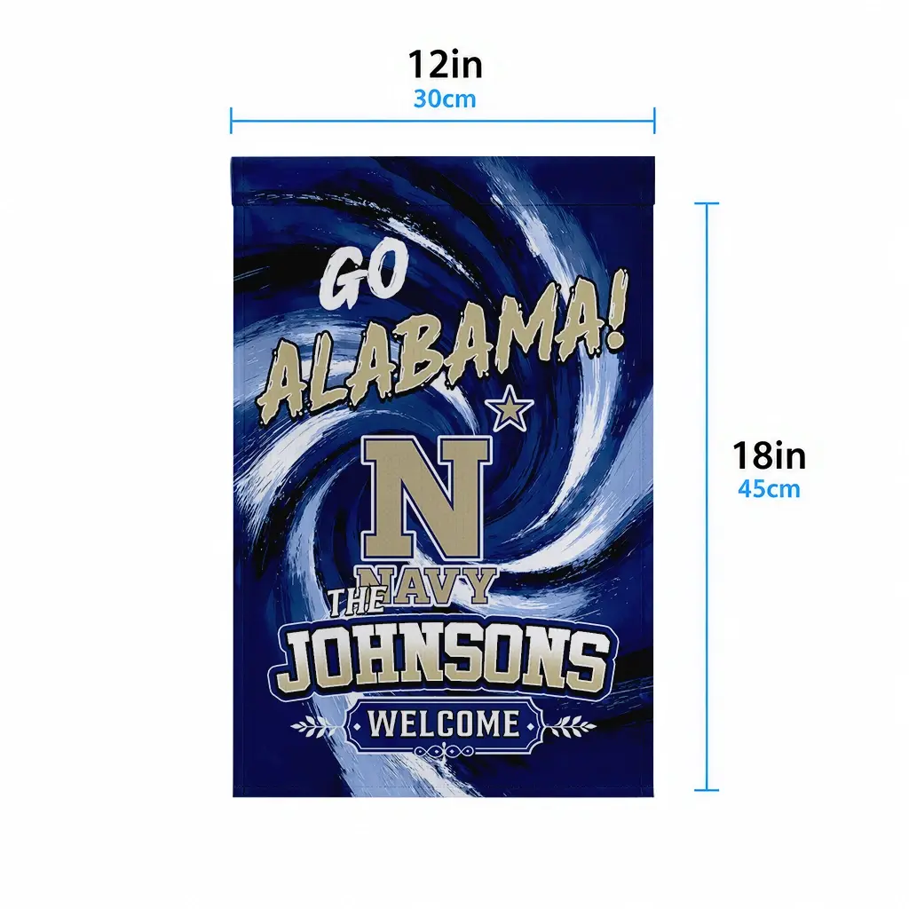 Navy Midshipmen Garden Flag Customized Swirl Vortex Blue High Quality Navy Midshipmen Garden Flag Customized Swirl Vortex Blue High Quality