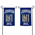 Navy Midshipmen Garden Flag Personalized Distressed Stripes Blue Best Selling