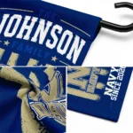 Navy Midshipmen Garden Flag Personalized Distressed Stripes Blue Best Selling