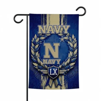 Navy Midshipmen Garden Flag Personalized Laurel Wreath Blue Best Selling