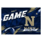 Navy Midshipmen House Flag Customized Action Streaks Blue Best Selling