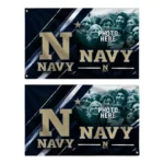 Navy Midshipmen House Flag Customized Diagonal Stripes Blue Best Selling