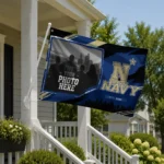 Navy Midshipmen House Flag Personalized Framed Photo Blue Black Best Selling