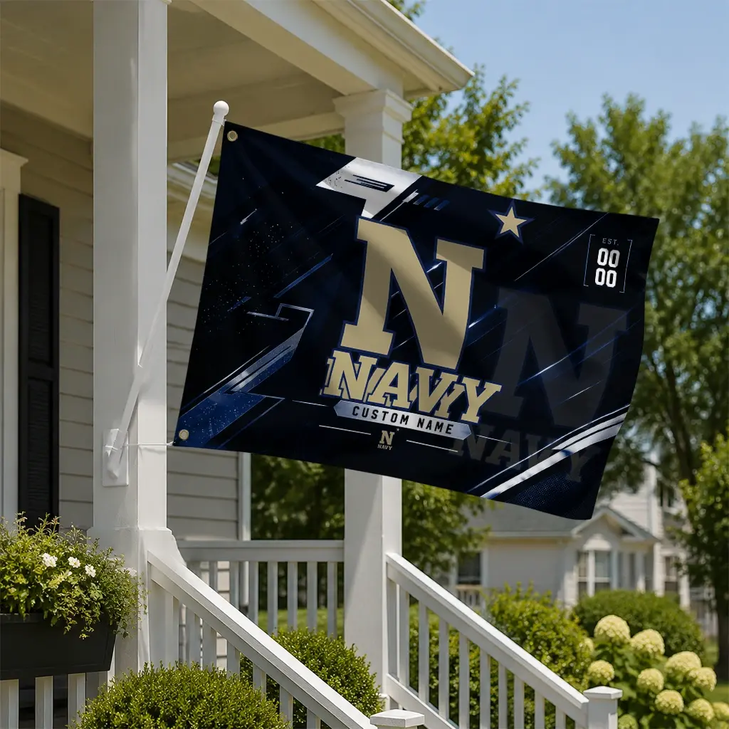 Navy Midshipmen House Flag Personalized Speed Slashes Blue New Arrival Navy Midshipmen House Flag Personalized Speed Slashes Blue New Arrival