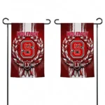 Nc State Wolfpack Garden Flag Custom Laurel Wreath Red Best Selling