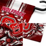 Nc State Wolfpack Garden Flag Custom Laurel Wreath Red Best Selling