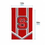 Nc State Wolfpack Garden Flag Customized Chevron Stripes Red Best Selling
