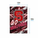 Nc State Wolfpack Garden Flag Personalized Glowing Star Red Best Selling