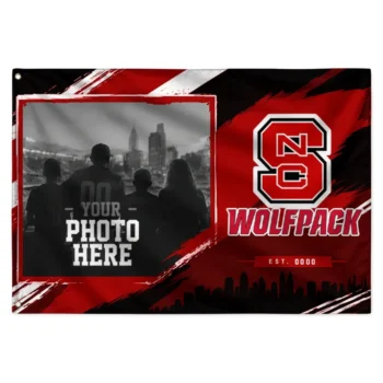 Nc State Wolfpack House Flag Custom Framed Photo Red Black Best Selling