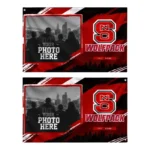 Nc State Wolfpack House Flag Custom Framed Photo Red Black Best Selling