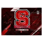 Nc State Wolfpack House Flag Custom Speed Slashes Red Best Selling
