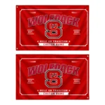 Nc State Wolfpack House Flag Customized Ornate Border Red Best Selling