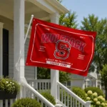 Nc State Wolfpack House Flag Customized Ornate Border Red Best Selling
