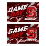 Nc State Wolfpack House Flag Personalized Action Streaks Red Best Selling