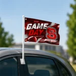 Nc State Wolfpack House Flag Personalized Action Streaks Red Best Selling
