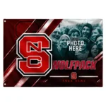 Nc State Wolfpack House Flag Personalized Diagonal Stripes Red Best Selling
