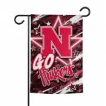 Nebraska Cornhuskers Garden Flag Custom Glowing Star Red Best Selling