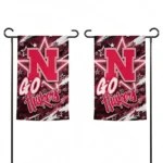 Nebraska Cornhuskers Garden Flag Custom Glowing Star Red Best Selling