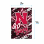 Nebraska Cornhuskers Garden Flag Custom Glowing Star Red Best Selling