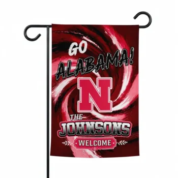 Nebraska Cornhuskers Garden Flag Custom Swirl Vortex Red Best Selling
