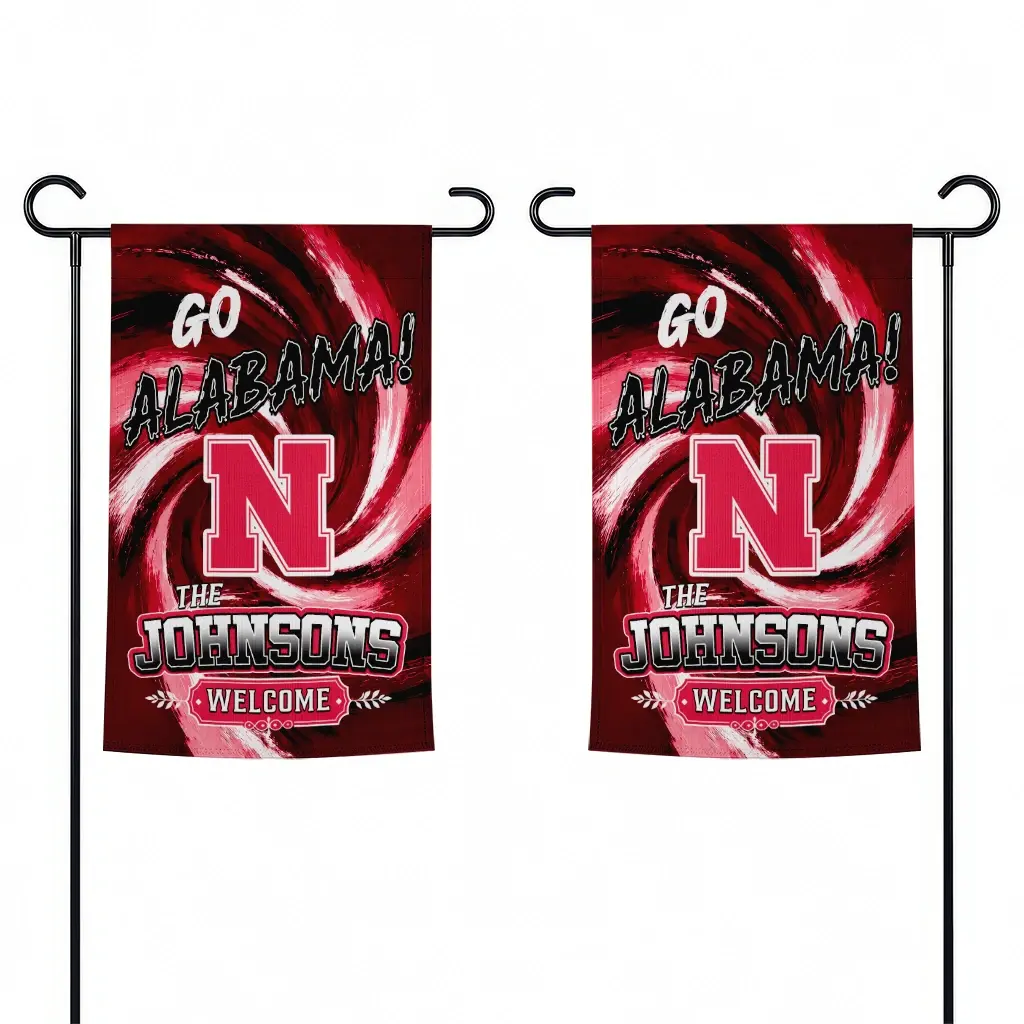 Nebraska Cornhuskers Garden Flag Custom Swirl Vortex Red Fashion Forward Nebraska Cornhuskers Garden Flag Custom Swirl Vortex Red Fashion Forward